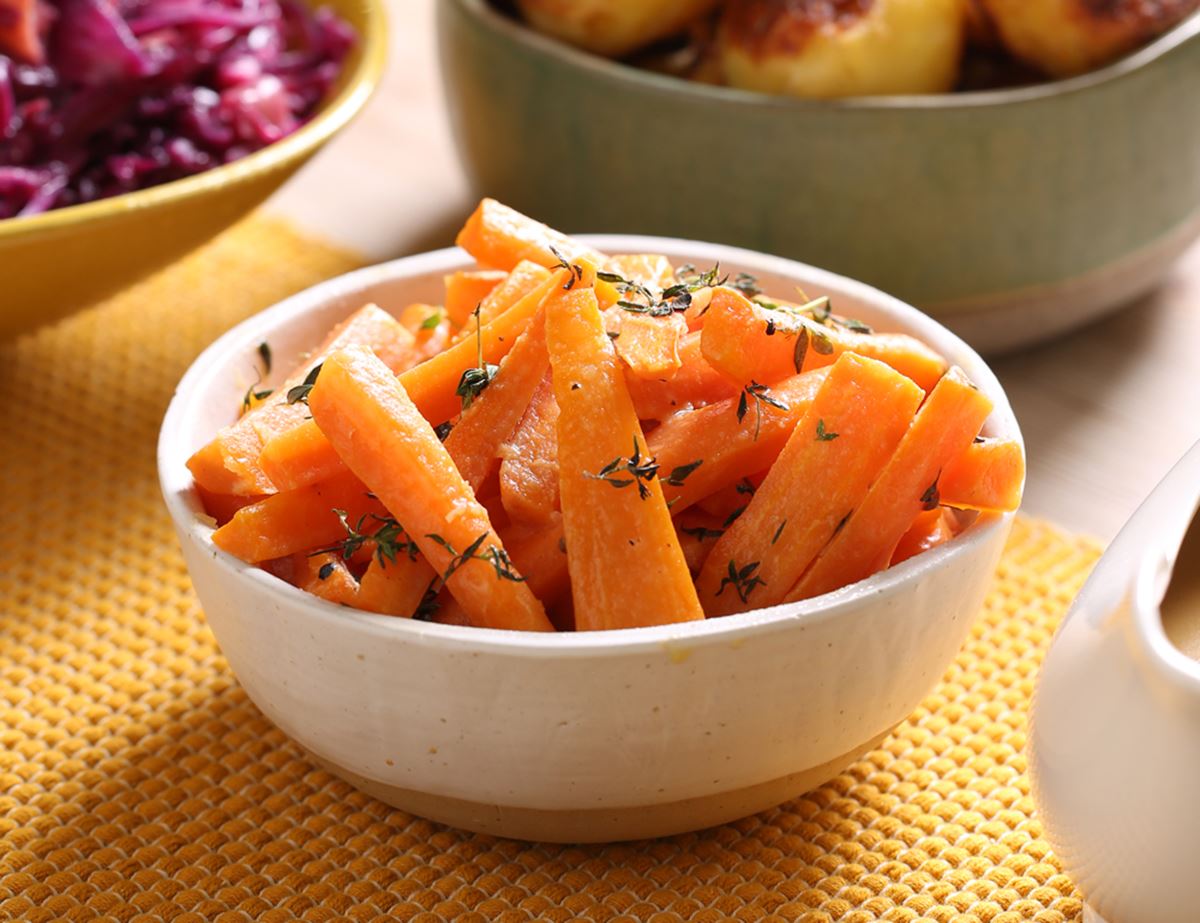 Coriander & Thyme Glazed Carrots