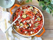 One Pan Mediterranean Baked Rice Pilaf