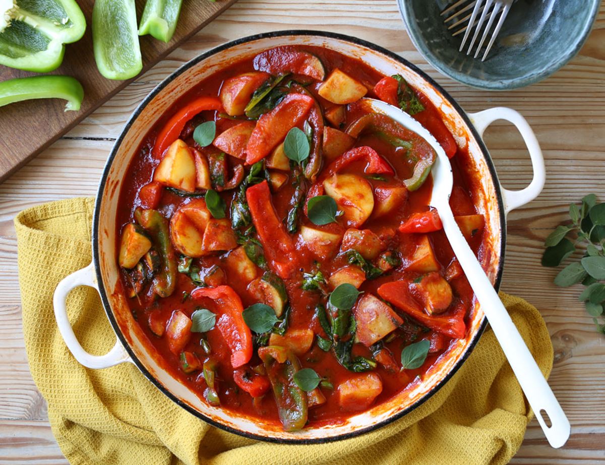 New Potato, Pepper & Courgette Pan-Fry