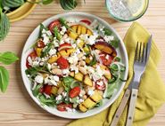 Griddled Nectarine, Feta & Cannellini Bean Salad