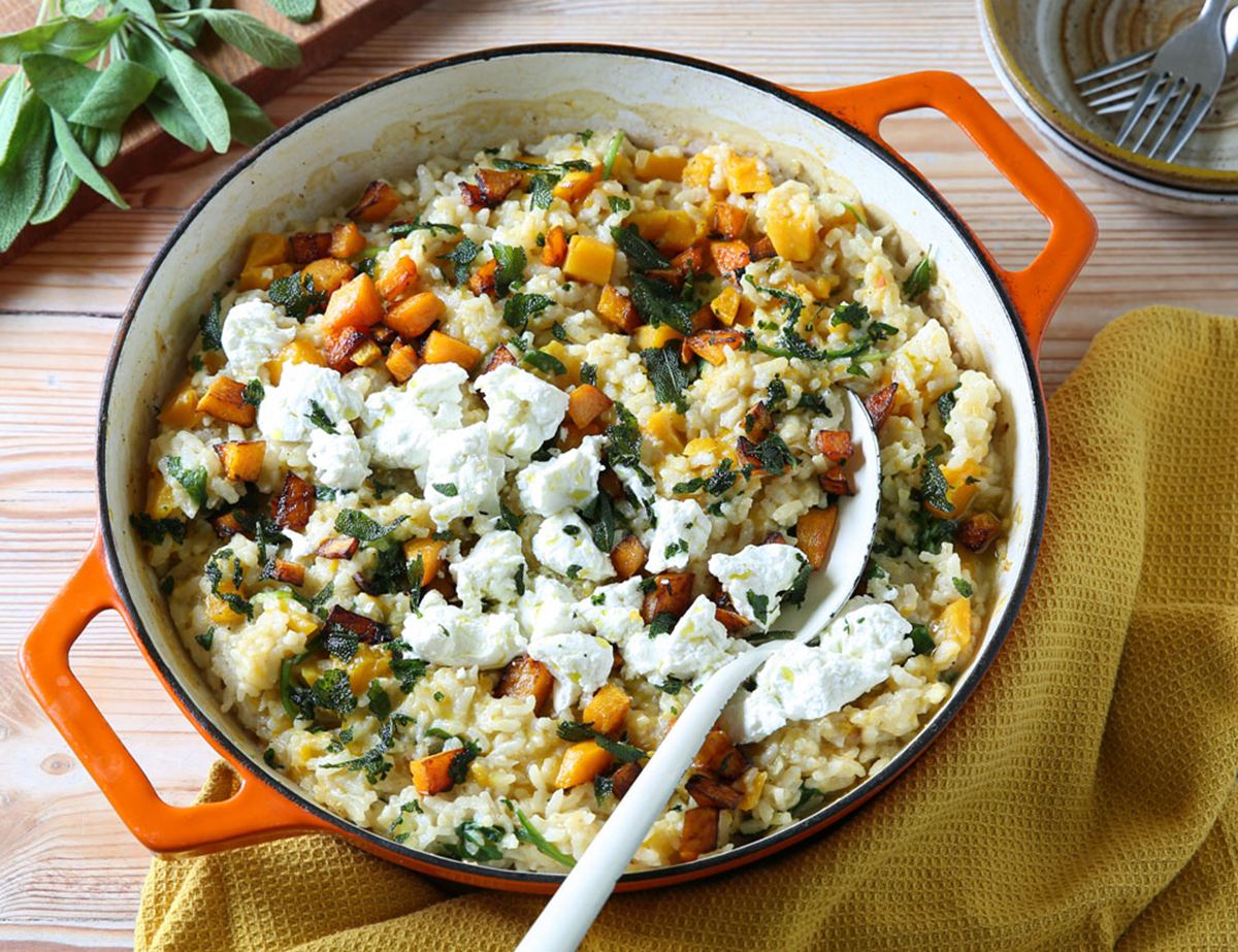 Butternut Squash, Sage & Goat's Cheese Risotto