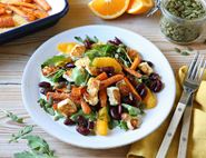 Warm Roast Carrot, Halloumi & Orange Salad
