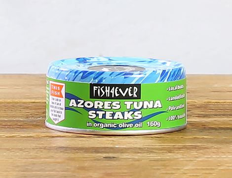 Azores Tuna Steaks in Organic Olive Oil, Fish4Ever (160g)