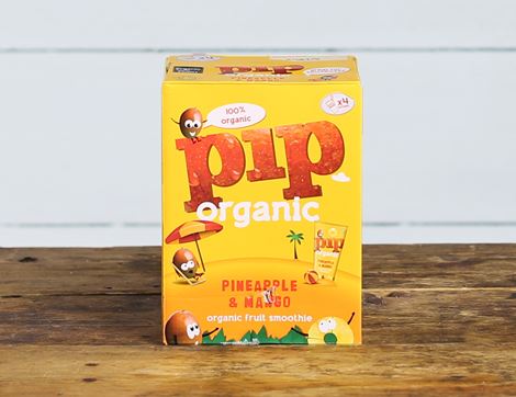 Pineapple & Mango Smoothie, Organic, Pip Organic (4 x 180ml)