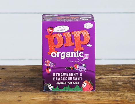 Strawberry & Blackcurrant Juice, Organic, Pip Organic (4 x 180ml)