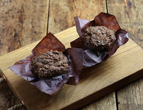 Raisin & Bran Muffins, Organic, Famous Hedgehog Bakery (pack of 2)
