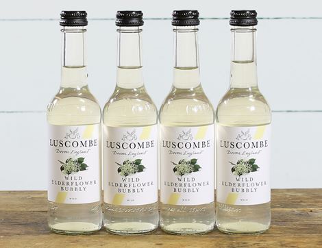 Wild Elderflower Bubbly, Non-Organic, Luscombe (4 x 270ml)