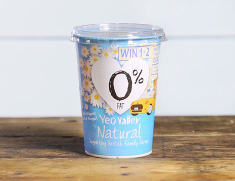 Natural Yogurt, 0% Fat, Organic, Yeo Valley (500g)