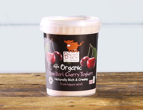Dark Cherry Yoghurt, Organic, Brown Cow Organics (480g)