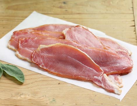 Dry-cured Back Bacon, Smoked, Organic, Abel & Cole (180g)