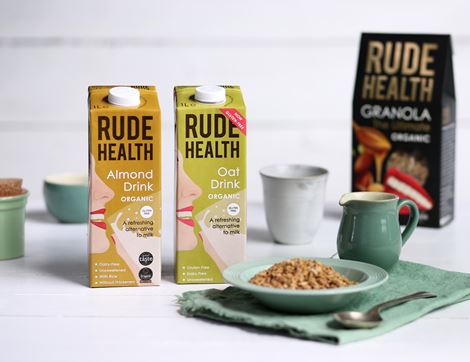 Almond Drink, with Rice, Organic, Rude Health (1 litre)