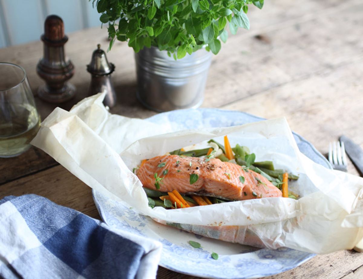 Buttery Ginger Salmon Parcel 