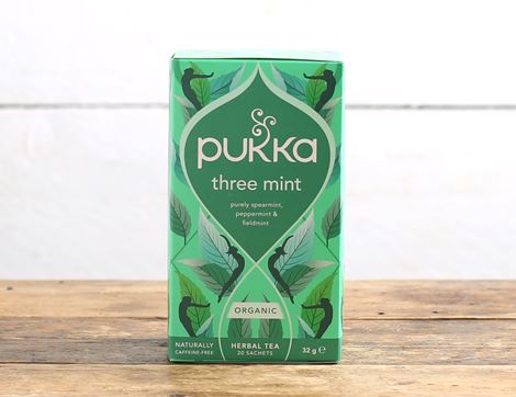three mint tea pukka