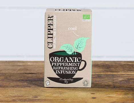 Clipper Organic Peppermint Tea Bags Infusion 20 per pack