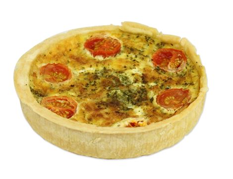 Roast Tomato, Emmental & Pesto Quiche, Abel & Cole (380g)