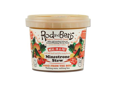 Minestrone Stew Meal Pot, Organic, Rod & Ben's (300g)