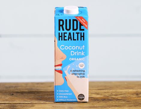 Coconut Drink, with Rice, Organic, Rude Health (1 litre)