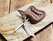 milk chocolate moth lolly