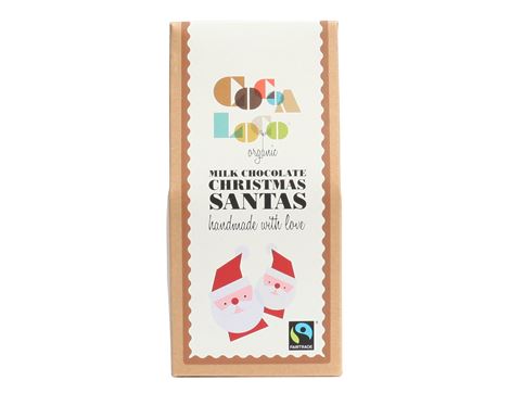 Milk Chocolate Christmas Santas, Cocoa Loco (100g)