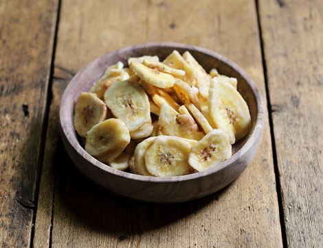 Banana Chips, Organic, Abel & Cole (125g)