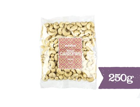 Whole Cashews, Organic, Abel & Cole (250g)