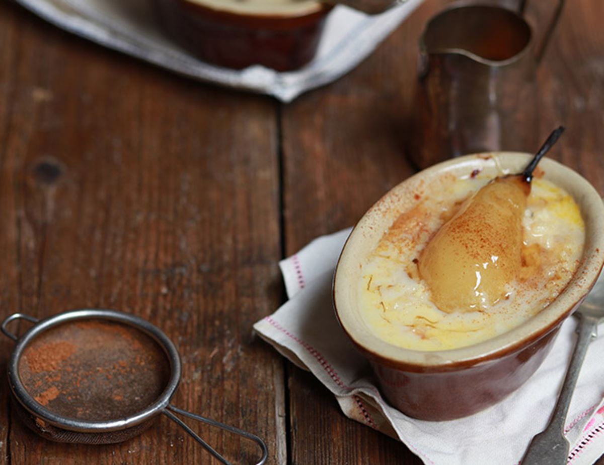 Honey Roast Pear Rice Pud