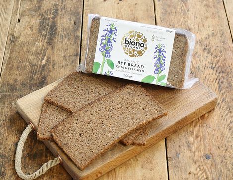Rye Bread with Chia & Flax Seeds, Organic, Biona (500g)