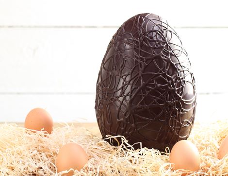 Massive Dark Chocolate & Cinder Toffee Egg, Organic, Cocoa Loco (1.25kg)