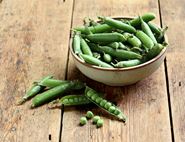 organic garden peas