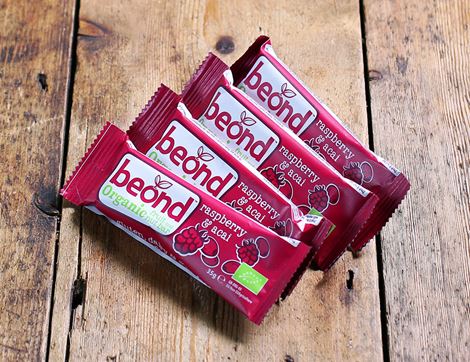 Raspberry & Acai Bar, Organic, Beond (Pack of 4)