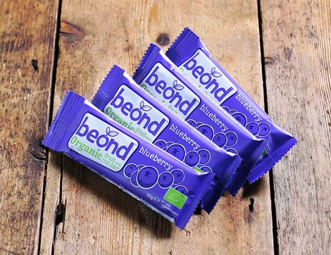 Blueberry Bar, Organic, Beond (Pack of 4)