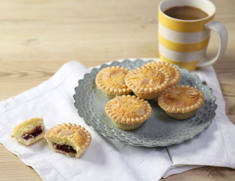 Raspberry & Frangipane Tarts, Organic, Authentic Bread Co. (pack of 6)