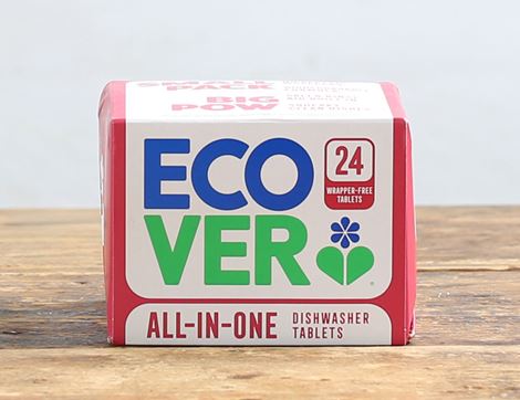 Dishwasher Tablets, All In One, Ecover (24 tablets)