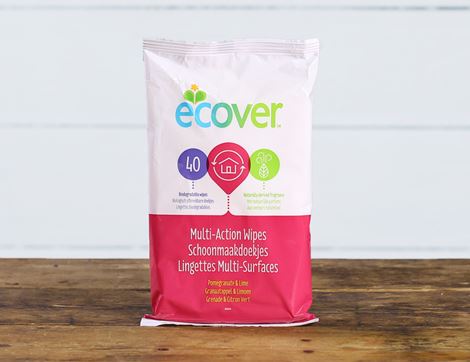 Multi-Action Wipes, Ecover (40 Wipes)