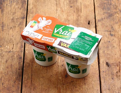 Vanilla Goats' Milk Yogurt, Organic, Vrai (2 x 125g)
