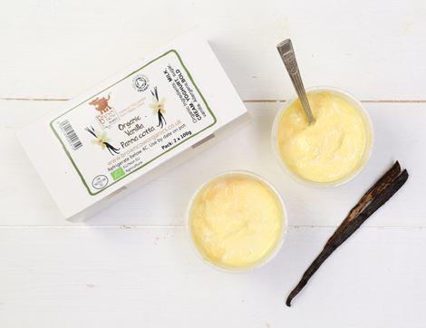 Vanilla Panna Cotta, Organic, Brown Cow Organics (2 x 100g)