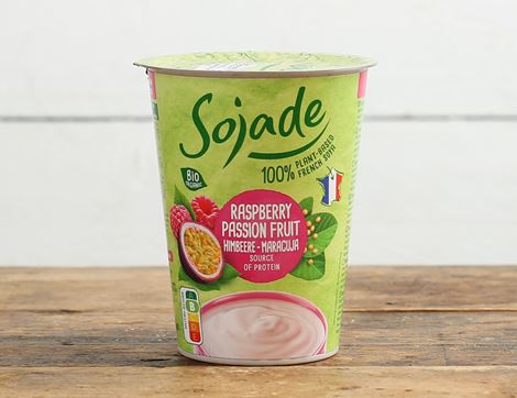 raspberry & passion fruit soya yogurt alternative sojade