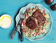 Cumin-Coated Lamb Leg Steaks