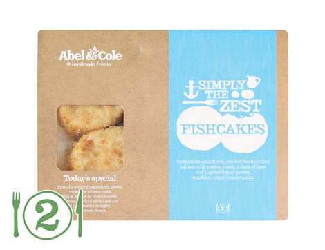 Simply the Zest Fishcakes, Abel & Cole (400g, pack of 4)