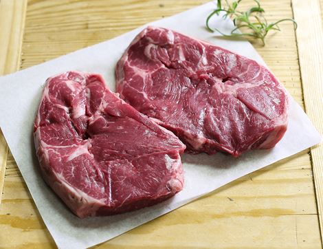 Lamb Leg Steaks, Organic, Eversfield  (440g, pack of 2)