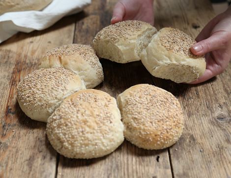 Sesame Roll Couronne, Bake at Home, Authentic Bread Co (Pack Of 6)