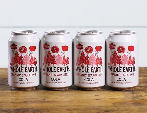 Cola Drink, Sparkling, Organic, Whole Earth (4 x 330ml)