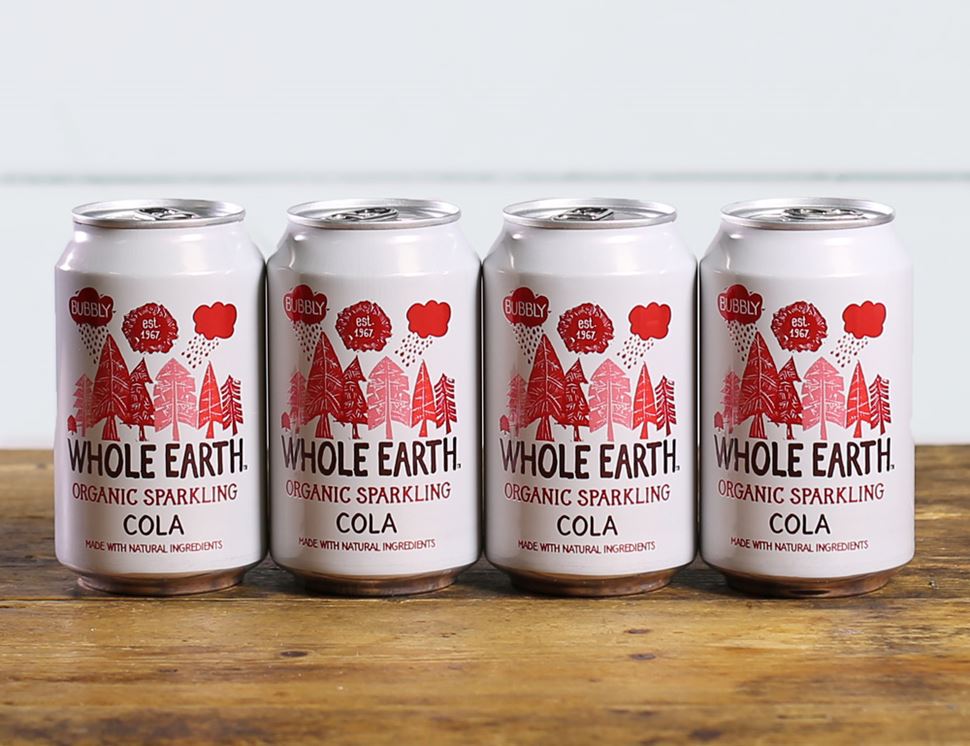 Cola Drink, Sparkling, Organic, Whole Earth (4 x 330ml) Cola Drink, Sparkling, Organic, Whole Earth (4 x 330ml)