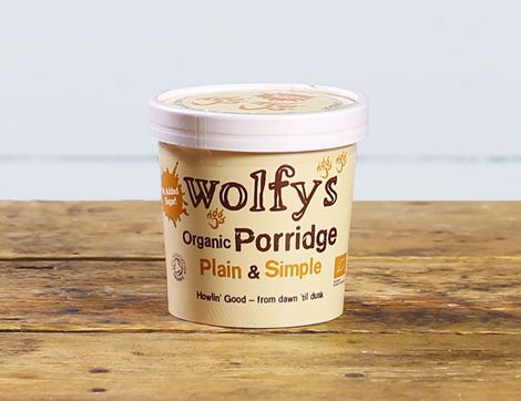 Porridge Pot, Plain and Simple, Organic, Wolfy's (60g)