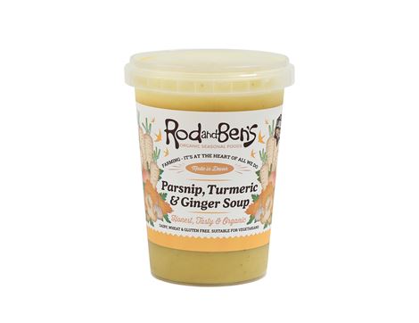 Parsnip, Turmeric & Ginger Soup, Organic, Rod & Ben's (600g)