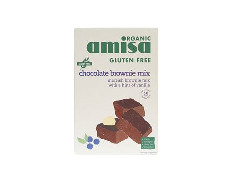 Chocolate Brownie Mix, Organic, Amisa (400g)