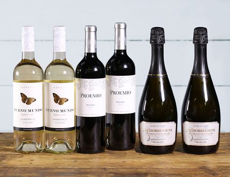 Celebration Mixed Wine Collection, Organic (6 bottles)