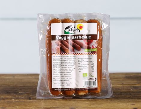 Veggie Barbecue Sausages, Organic, Taifun (250g, pack of 4)