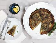 Buttery, Herby Potato Cake