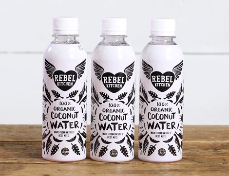 Organic Coconut Water, Organic, Rebel Kitchen (3 x 250ml)